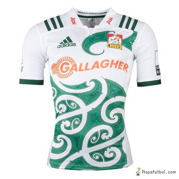 Camiseta Rugby Chiefs Replica Segunda Ropa 2018 Blanco